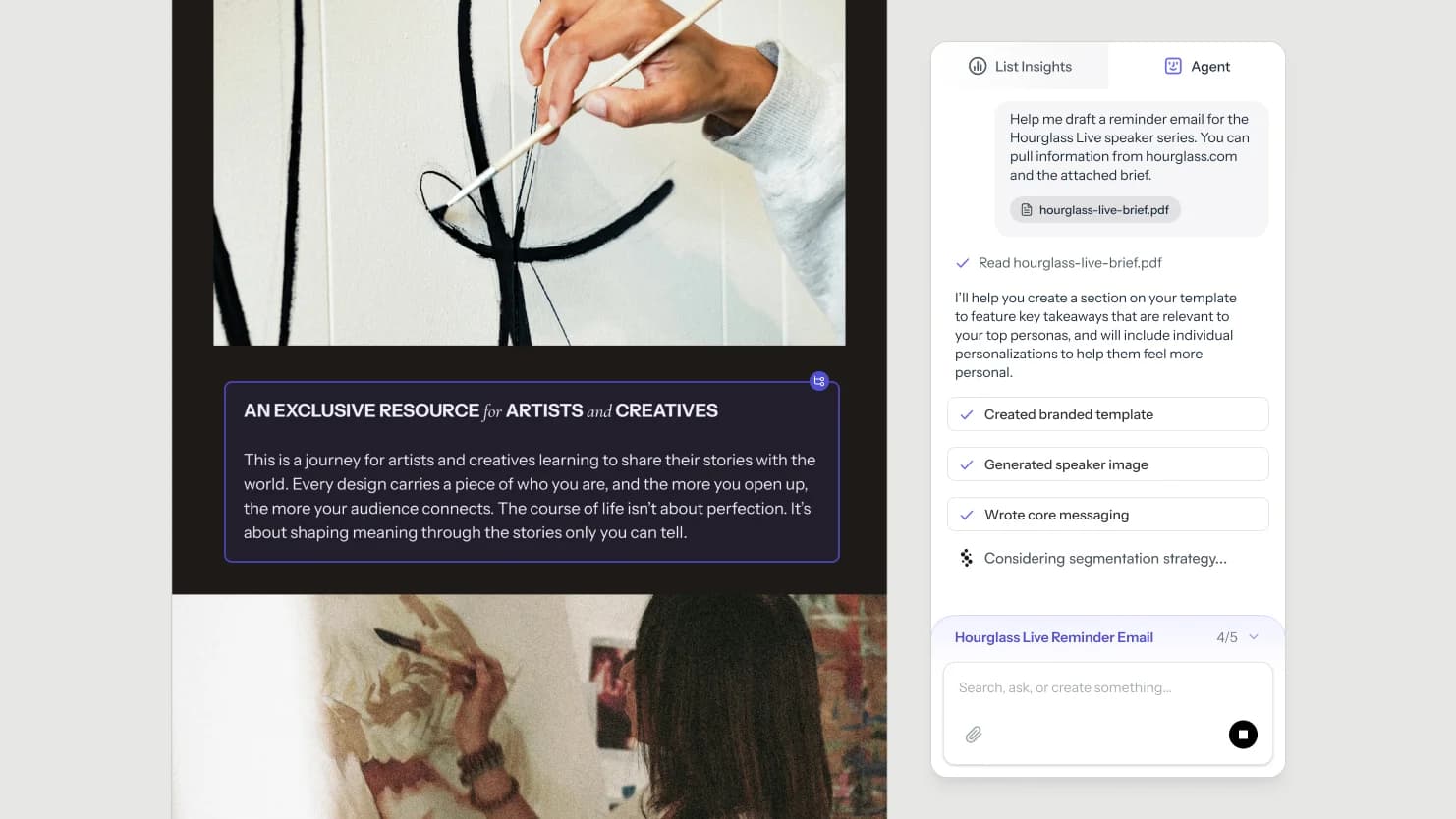 Singulate agent card